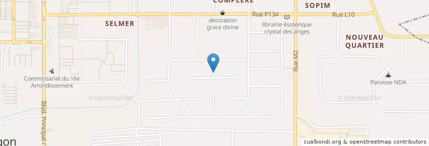 Mapa de ubicacion de Cybercafé en ساحل العاج, أبيدجان, Yopougon.