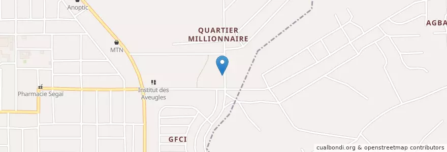Mapa de ubicacion de Maquis en Ivoorkust, Abidjan.
