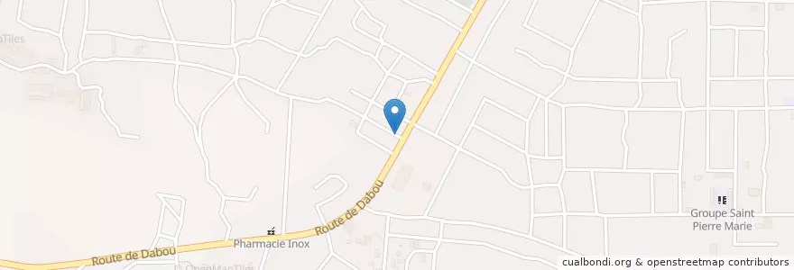 Mapa de ubicacion de Cyber Café en Elfenbeinküste, Abidjan, Yopougon.