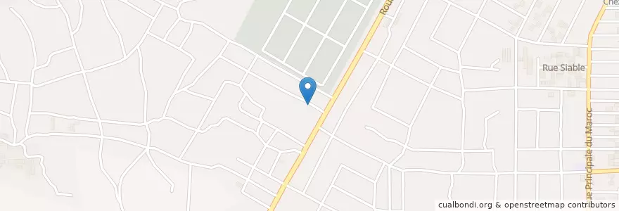 Mapa de ubicacion de LMosquée firdaussoul islam en コートジボワール, アビジャン, Yopougon.