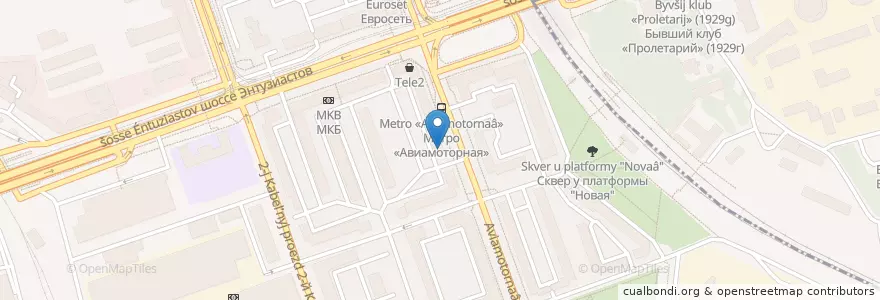 Mapa de ubicacion de Московская школа искусств en Russia, Distretto Federale Centrale, Москва, Юго-Восточный Административный Округ, Район Лефортово.