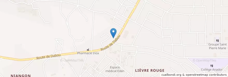 Mapa de ubicacion de Pharmacie du Jubillé en 科特迪瓦, 阿比让, Yopougon.