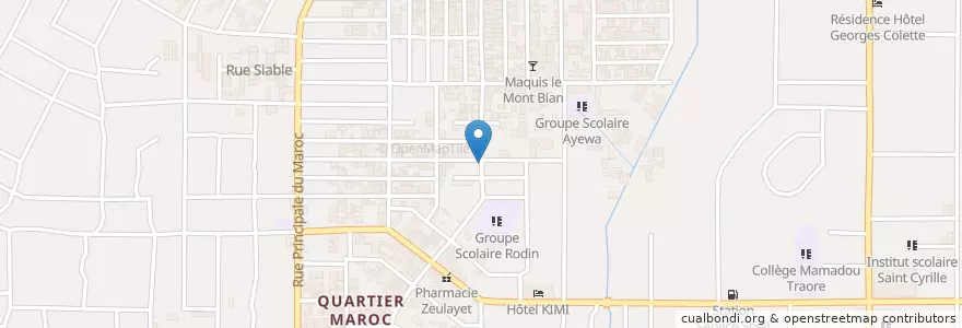 Mapa de ubicacion de Bar Big Boss en ساحل عاج, آبیجان, Yopougon.