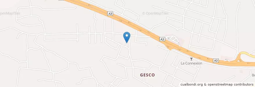 Mapa de ubicacion de Bar en Costa De Marfil, Abiyán, Yopougon.
