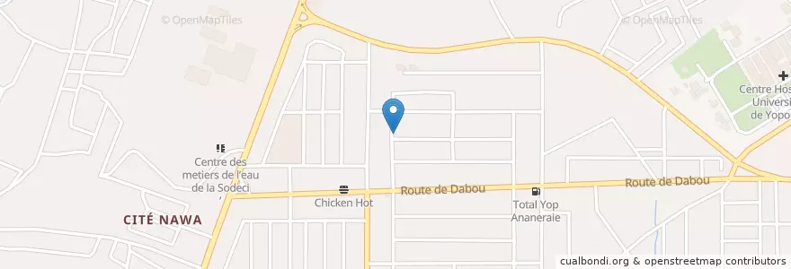 Mapa de ubicacion de Mission Evangelique Internationale la Gloire de Dieu en Кот-Д’Ивуар, Абиджан, Yopougon.