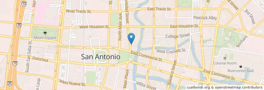 Mapa de ubicacion de Mexican Manhattan en ایالات متحده آمریکا, تگزاس, Bexar County, San Antonio.