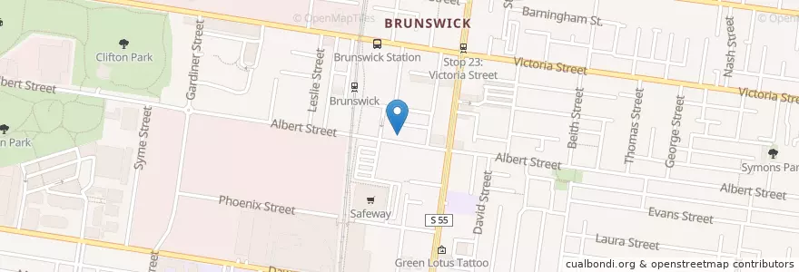 Mapa de ubicacion de project281 en Австралия, Виктория, City Of Moreland.