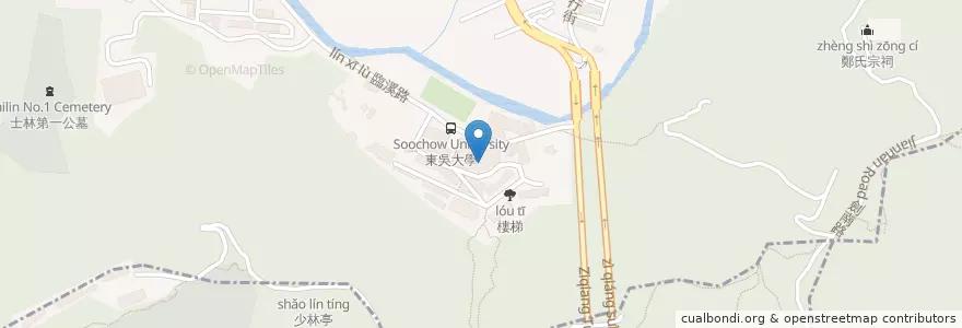 Mapa de ubicacion de 麥當勞 en Tayvan, 新北市, Taipei, 士林區.
