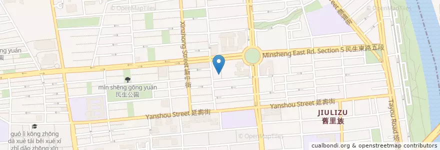 Mapa de ubicacion de Shalom en 臺灣, 新北市, 臺北市, 松山區.