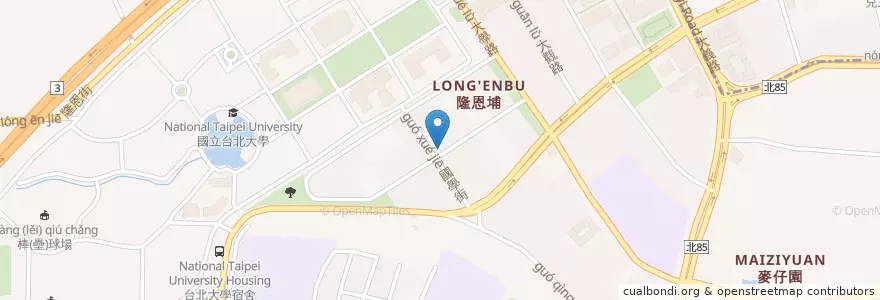 Mapa de ubicacion de 漢堡大師早餐店 en تایوان, 新北市, 三峽區.