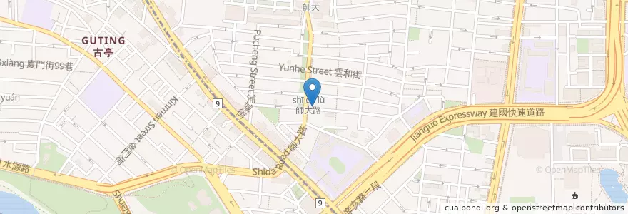Mapa de ubicacion de 全家福牙醫 en Taiwan, Nuova Taipei, Taipei, 大安區.