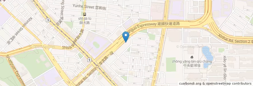 Mapa de ubicacion de 伯朗咖啡 en تایوان, 新北市, تایپه, 大安區.