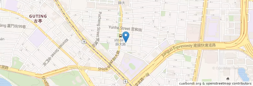 Mapa de ubicacion de 天曉得 en Taiwan, 新北市, Taipé, 大安區.