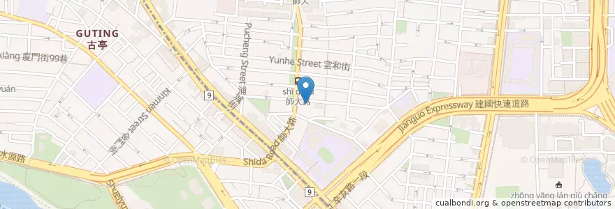 Mapa de ubicacion de 鮮天下鍋貼水餃專賣店 en Тайвань, Новый Тайбэй, Тайбэй, Даань.