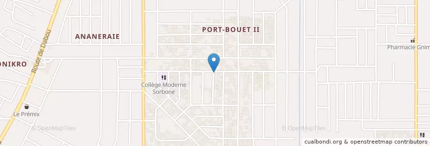 Mapa de ubicacion de Maquis Sable en ساحل عاج, آبیجان, Yopougon.