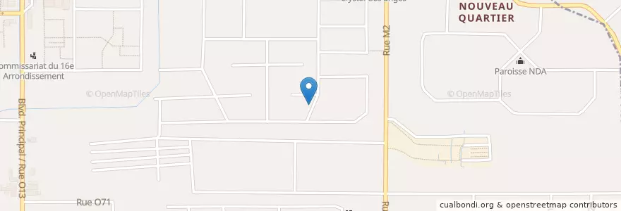 Mapa de ubicacion de Bienvenue en コートジボワール, アビジャン, Yopougon.
