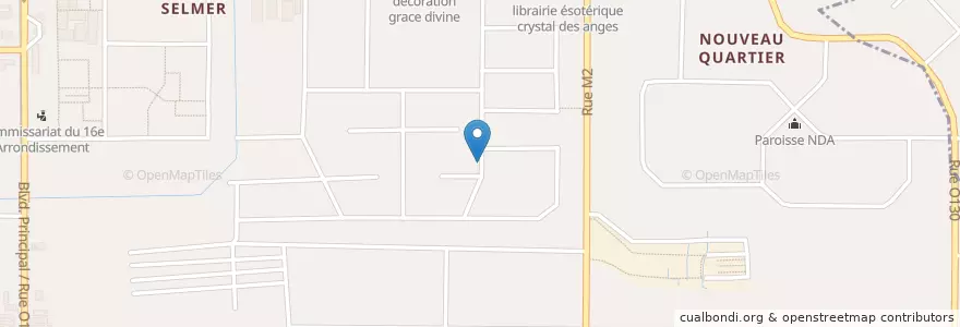 Mapa de ubicacion de Ogouro en コートジボワール, アビジャン, Yopougon.