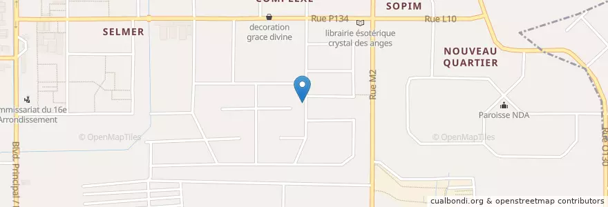 Mapa de ubicacion de Chez Michou en Costa Do Marfim, Abidjan, Yopougon.