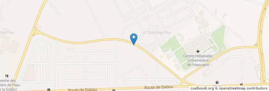 Mapa de ubicacion de Restaurant en Кот-Д’Ивуар, Абиджан, Yopougon.