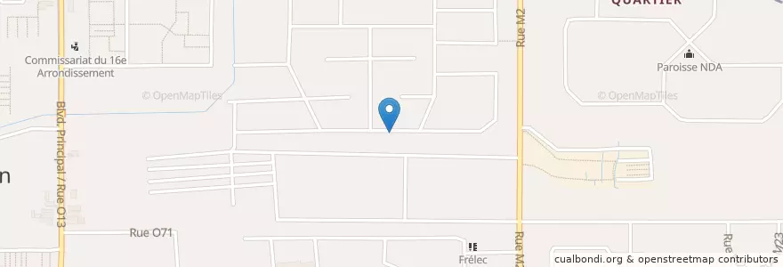 Mapa de ubicacion de Mission Evangelique des Elus de Dieu en Кот-Д’Ивуар, Абиджан, Yopougon.
