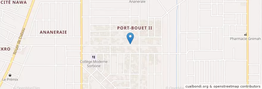 Mapa de ubicacion de Maquis Restaurant en ساحل العاج, أبيدجان, Yopougon.