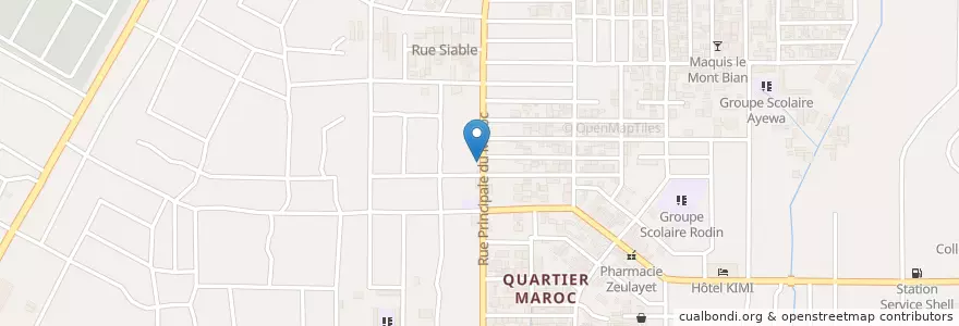 Mapa de ubicacion de Buvette Mafee en コートジボワール, アビジャン, Yopougon.