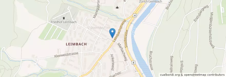 Mapa de ubicacion de Trattoria da Maurizio en Suisse, Zurich, District De Zurich, Zurich.