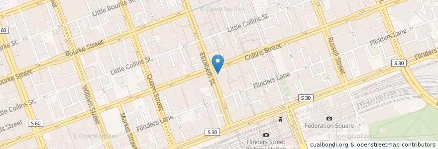 Mapa de ubicacion de ANZ en Austrália, Victoria, City Of Melbourne.