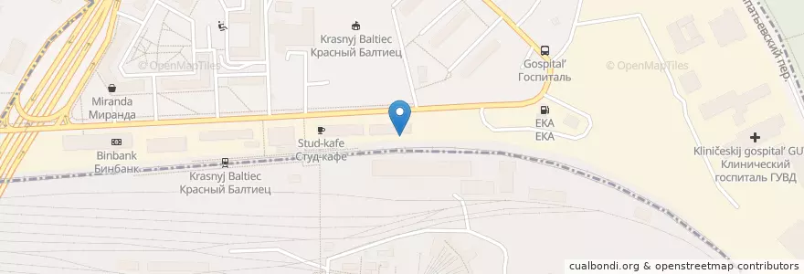 Mapa de ubicacion de ЛайкКитчен en Russie, District Fédéral Central, Moscou, Северный Административный Округ, Район Коптево.
