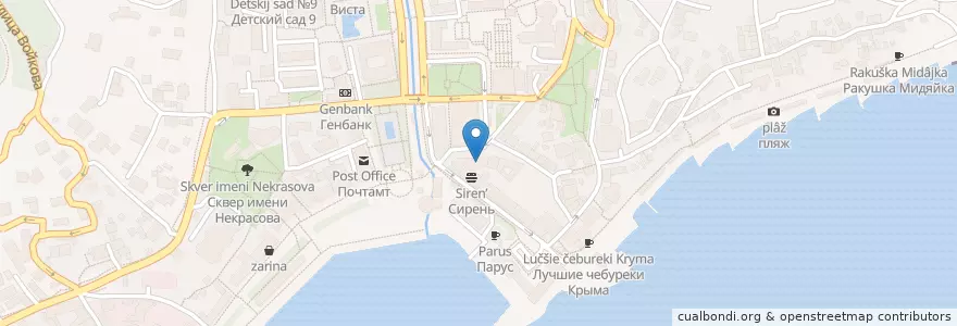 Mapa de ubicacion de JROO Бургер и Стейк en Russia, South Federal District, Autonomous Republic Of Crimea, Republic Of Crimea, Yalta City Municipality, Городской Округ Ялта.