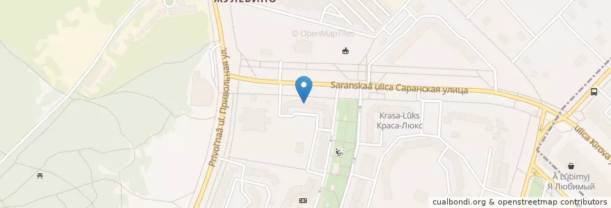 Mapa de ubicacion de Московский индустриальный банк en Russland, Föderationskreis Zentralrussland, Moskau, Südöstlicher Verwaltungsbezirk, Район Выхино-Жулебино.