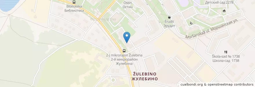 Mapa de ubicacion de Академия развития интеллекта en Rusia, Distrito Federal Central, Москва, Юго-Восточный Административный Округ, Район Выхино-Жулебино.