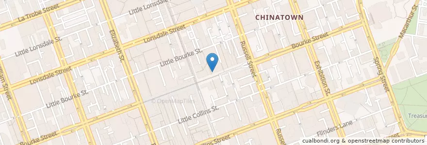 Mapa de ubicacion de Gloria Jean's Coffees en Avustralya, Victoria, City Of Melbourne.