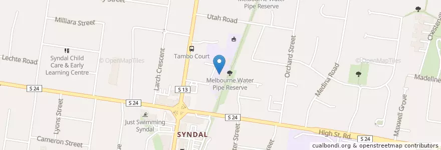 Mapa de ubicacion de St. Christopher’s School en オーストラリア, ビクトリア, City Of Monash.