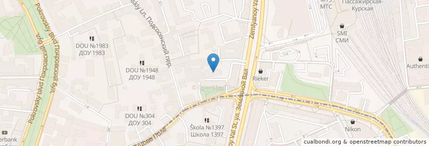 Mapa de ubicacion de МедЦентрСервис en Russie, District Fédéral Central, Moscou, Центральный Административный Округ, Басманный Район.