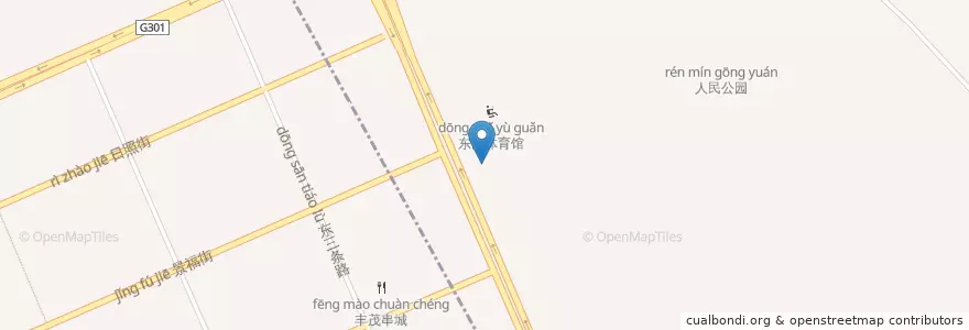 Mapa de ubicacion de 顺峰159夜总会 en 中国, 黑龙江省, 牡丹江市, 东安区, 阳明街道.