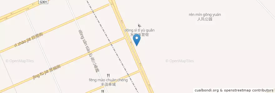 Mapa de ubicacion de 顺峰美食58一位 en 中国, 黑龙江省, 牡丹江市, 东安区, 阳明街道.