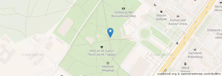 Mapa de ubicacion de Летнее кафе en Rusland, Приволжский Федеральный Округ, Basjkirostan, Городской Округ Уфа.