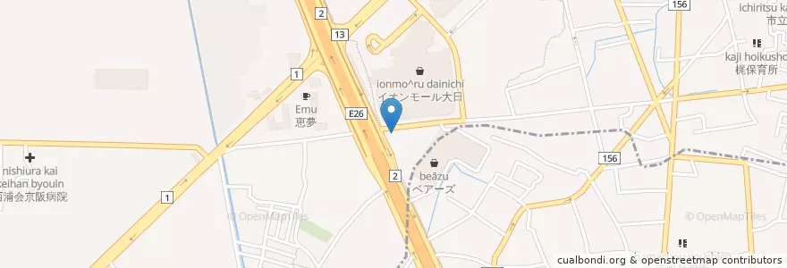 Mapa de ubicacion de しろくまドーナツ en Japão, 大阪府, 守口市.