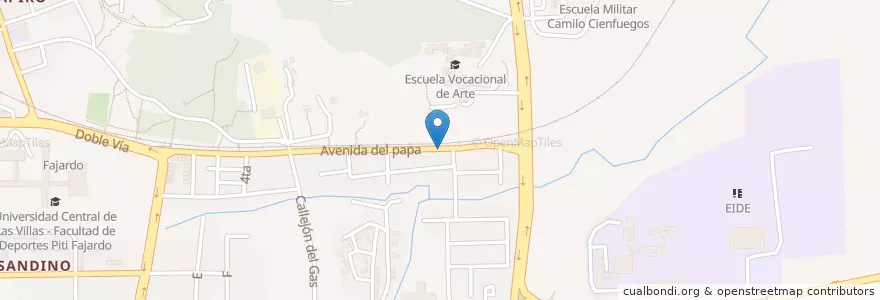 Mapa de ubicacion de Planta de fregado Los Guerra en Küba, Villa Clara, Santa Clara, Ciudad De Santa Clara.