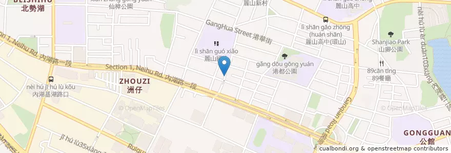 Mapa de ubicacion de 泰回味 en 臺灣, 新北市, 臺北市, 內湖區.