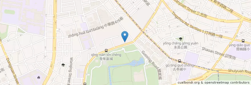 Mapa de ubicacion de 摩斯漢堡 en تايوان, تايبيه الجديدة, تايبيه, 萬華區.