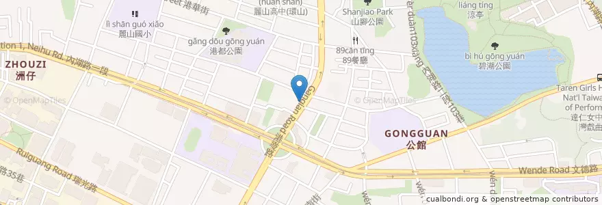 Mapa de ubicacion de 榛品越南小吃 en 타이완, 신베이 시, 타이베이시, 네이후 구.