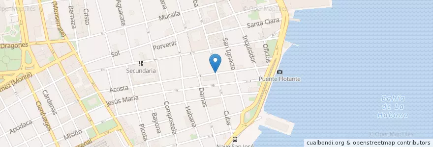 Mapa de ubicacion de El Cubanito en Küba, La Habana.