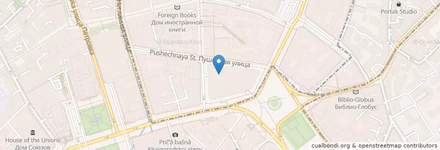 Mapa de ubicacion de Остерия Марио en روسيا, Центральный Федеральный Округ, Москва, Центральный Административный Округ, Тверской Район.