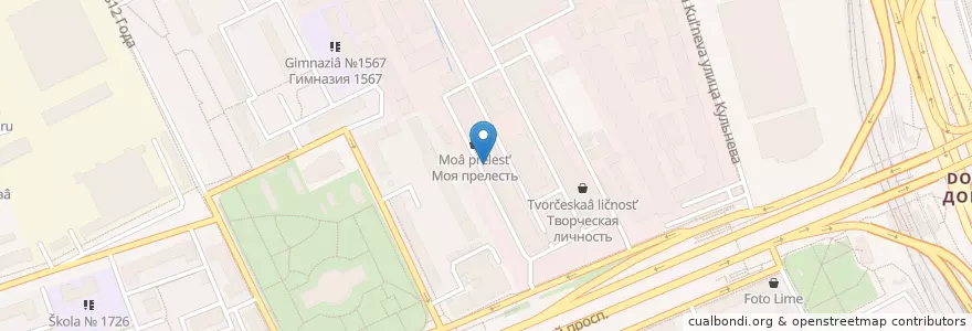 Mapa de ubicacion de Вкусно en 俄罗斯/俄羅斯, Центральный Федеральный Округ, Москва, Западный Административный Округ, Район Дорогомилово.