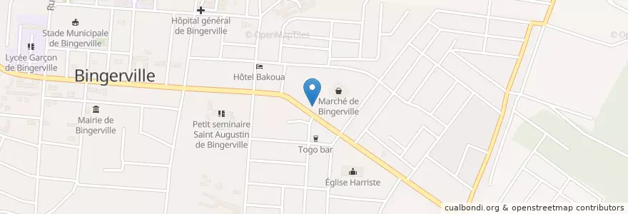 Mapa de ubicacion de COPEC bingerville en Côte D’Ivoire, Abidjan, Bingerville.
