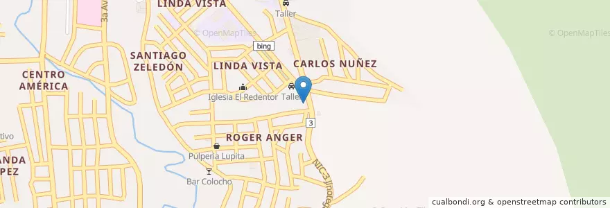 Mapa de ubicacion de Fritanga en 尼加拉瓜, Jinotega, Jinotega (Municipio).