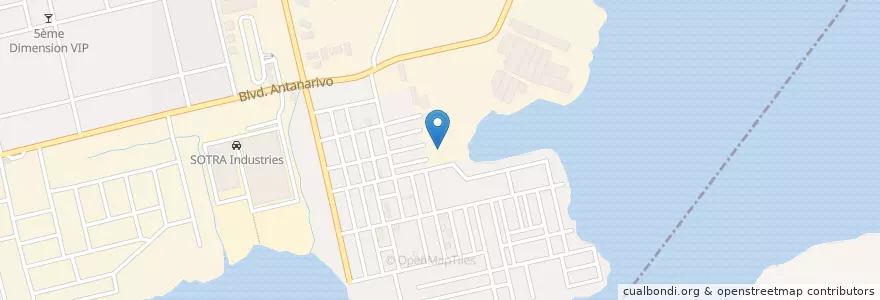 Mapa de ubicacion de Restaurant en コートジボワール, アビジャン, Port-Bouët.