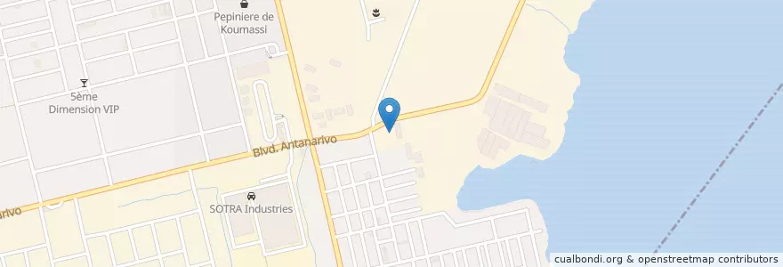 Mapa de ubicacion de Groupe Scolaire BAD 8 en ساحل العاج, أبيدجان, Koumassi.